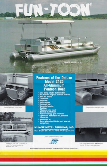 Muncie 1980s Fun-Toon Pontoon Brochure