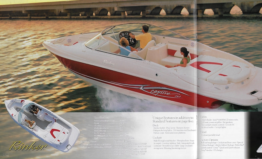 Rinker 2004 Captiva Sport Boats Brochure