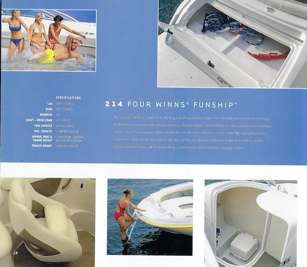 Four Winns 2004 Funship Deck Boats Brochure