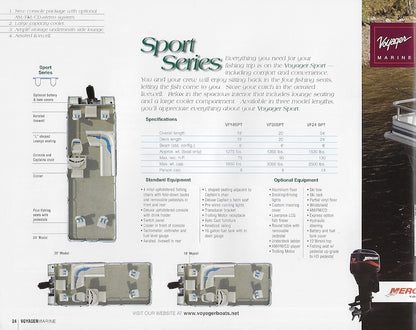 Voyager 2004 Pontoon Brochure