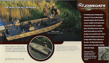G3 2004 Jonboats Brochure