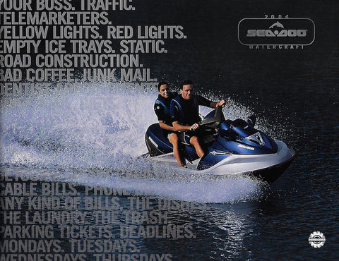 Sea Doo 2004 Watercraft Brochure