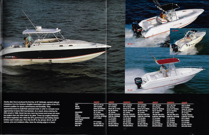 Donzi 2004 Poster Brochure