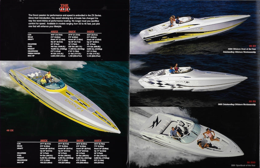 Donzi 2004 Poster Brochure – SailInfo I boatbrochure.com