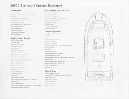 Edgewater 205 Center Console Brochure