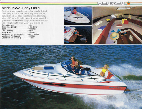 Renken 1987 Brochure – SailInfo I boatbrochure.com