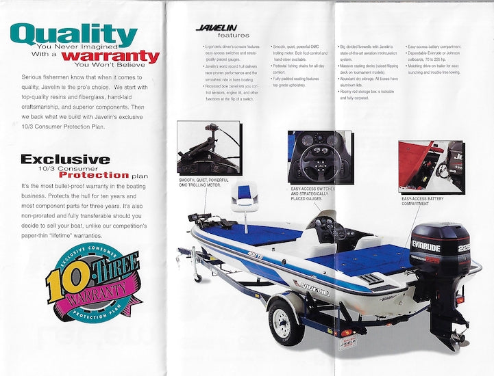 Javelin 1997 Fold Out Brochure