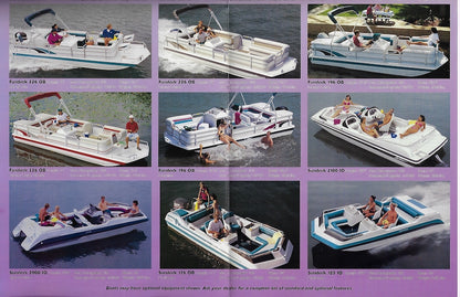 Hurricane 1996 Deck Boat Poster Brochure