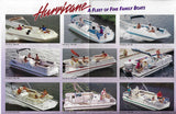 Hurricane 1996 Deck Boat Poster Brochure
