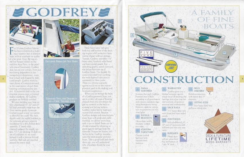 Godfrey 1995 Pontoon Poster Brochure