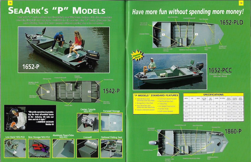 SeaArk 1997 Brochure – SailInfo I boatbrochure.com