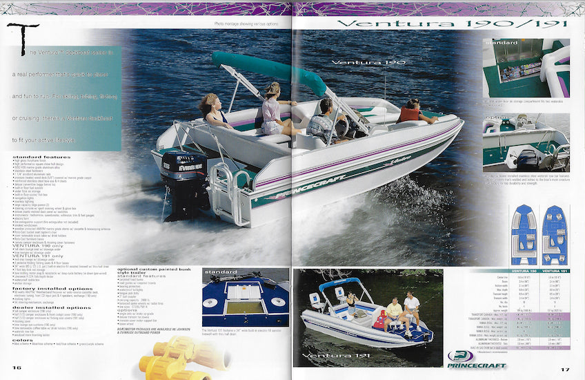 Princecraft 1996 Pontoon & Deck Boats Brochure