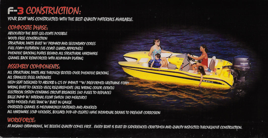 Aksano F-3 Catamaran Brochure