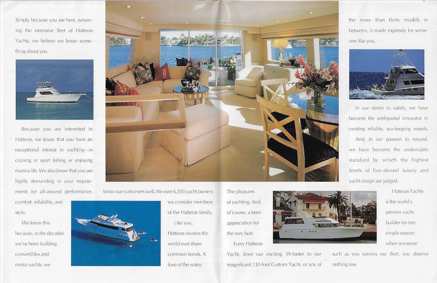 Hatteras 1997 Poster Brochure