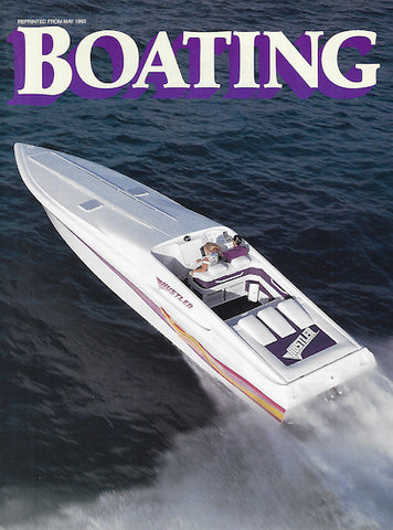 Hustler 40 Boating Magazine Reprint Brochure