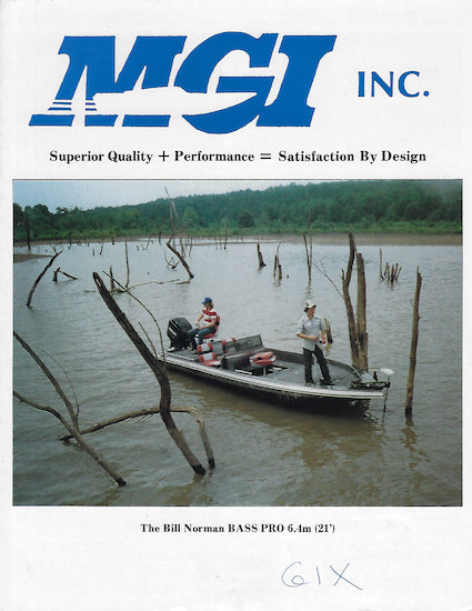 MGI 1990 Bass Boat Brochure