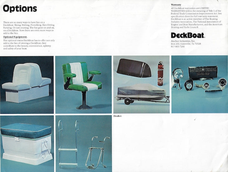 Anchor 1980 DeckBoat Brochure