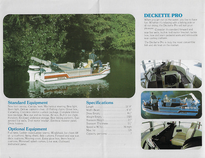 Anchor 1987/88 DeckBoat Brochure