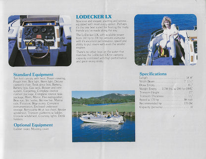 Anchor 1987/88 DeckBoat Brochure