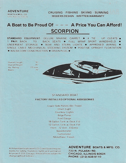 Adventure Boats Brochure Package
