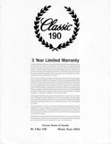 Classic 190 Brochure