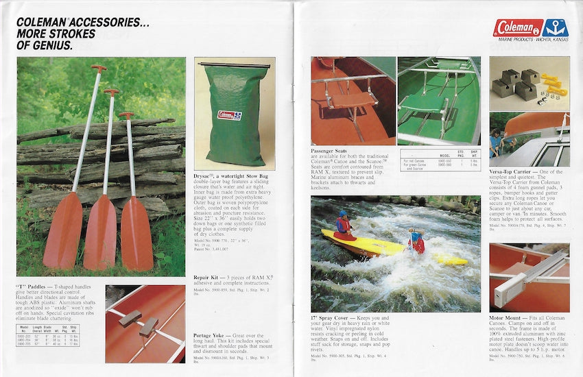 Coleman Canoes Brochure