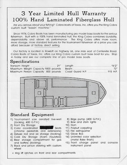 Cobra Brochure
