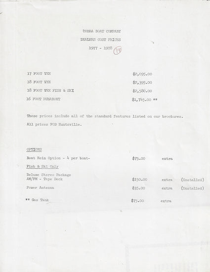 Cobra Eighteen Brochure