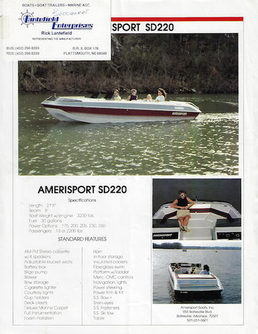 Amerisport Sport Deck 220 Brochure