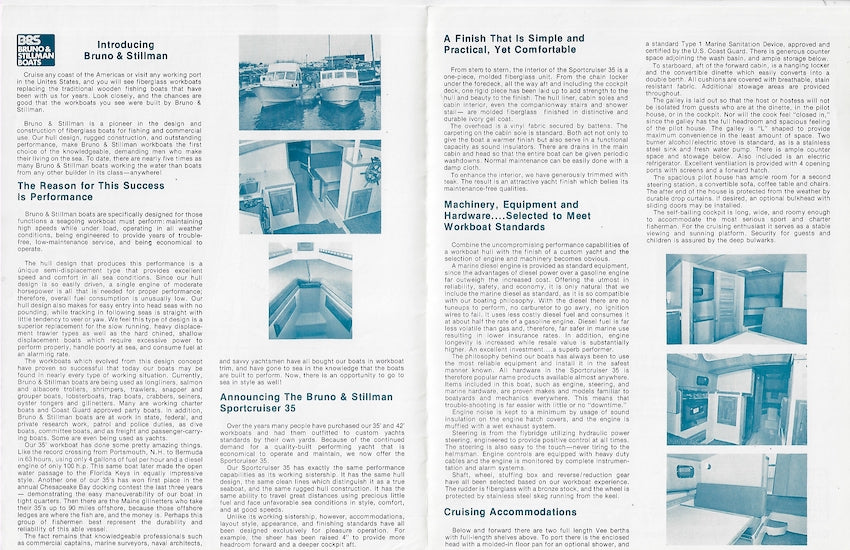 B&S 35 Sportcruiser Brochure