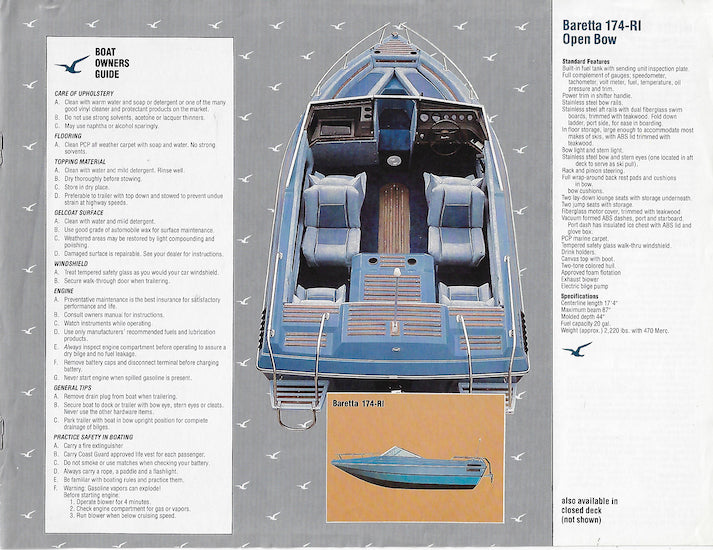 Mel-Hart 1983 Baretta Brochure