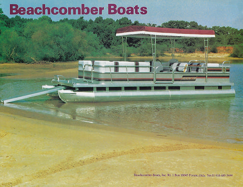 Beachcomber 1980s Pontoon Boat Brochure