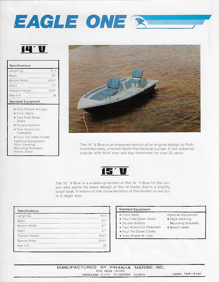 Eagle One 14V / 15V Brochure