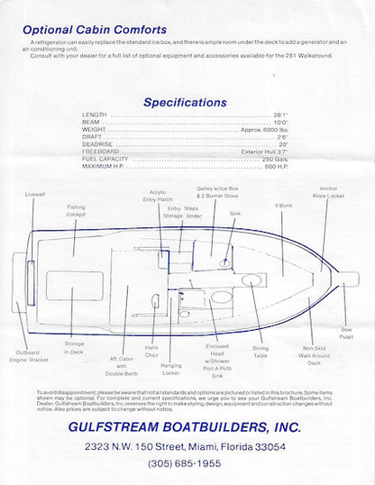 Gulfstream Boat Brochure Package