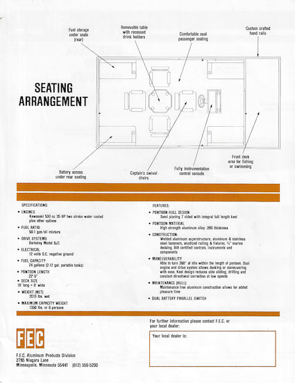FEC Pontoon Boats Brochure