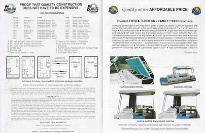 Fiesta 1990s Pontoon Boat Brochure