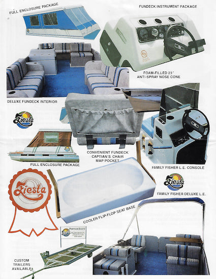 Fiesta 1990s Pontoon Boat Brochure