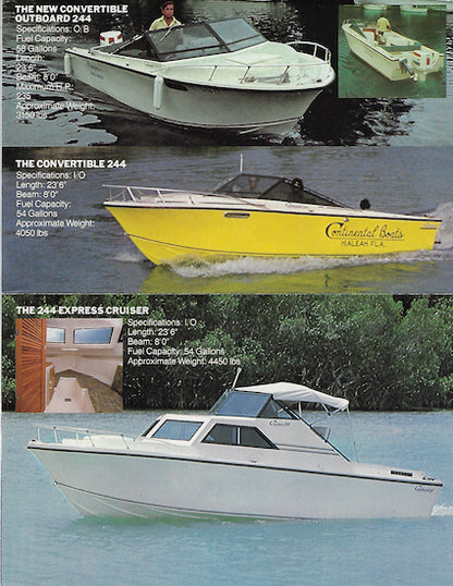 Continental 1980s Boat Brochure