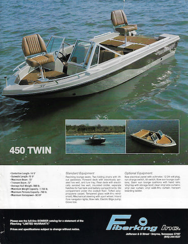Bomber 450 Pro & Twin Brochure