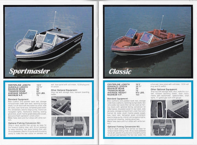 Bomber 1983 Brochure