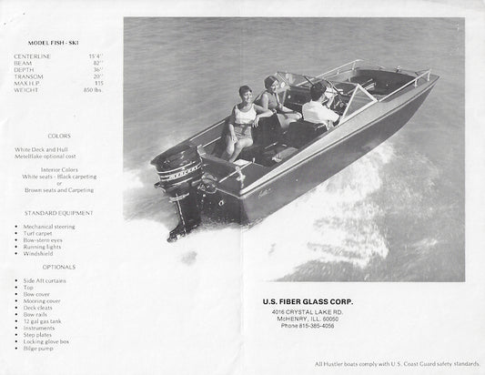 US Hustler Fish / Ski Brochure