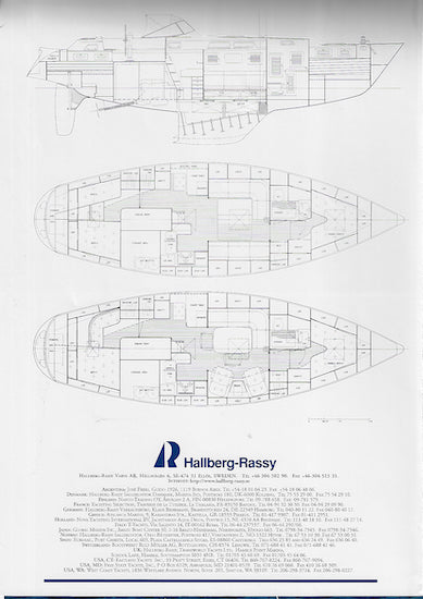 Hallberg-Rassy 39 Poster Brochure