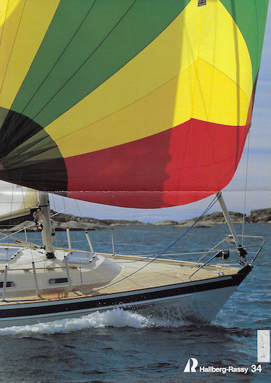 Hallberg-Rassy 34 Poster Brochure