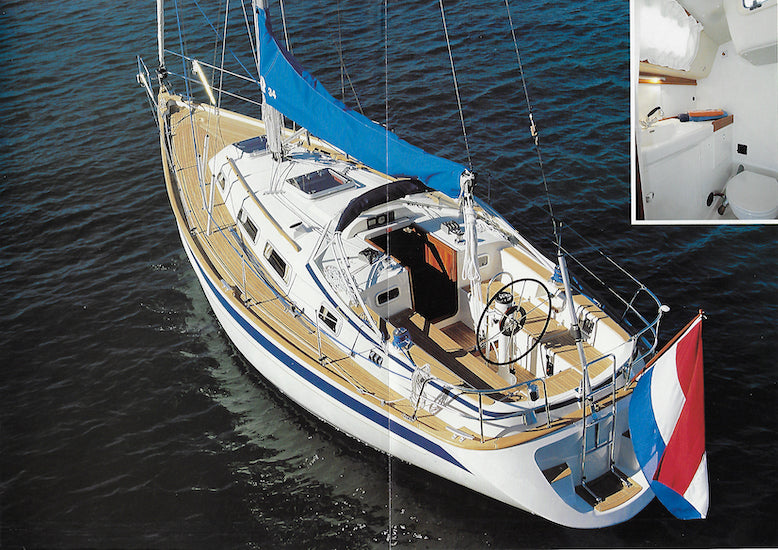 Hallberg-Rassy 34 Poster Brochure