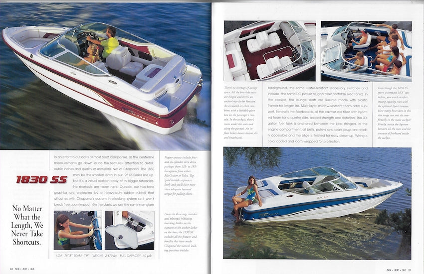 Chaparral 1995 Sportboats Brochure