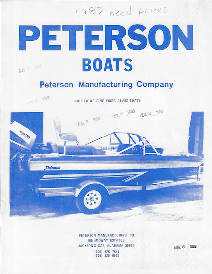 Peterson 1987 Brochure