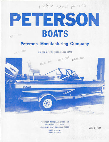 Peterson 1987 Brochure
