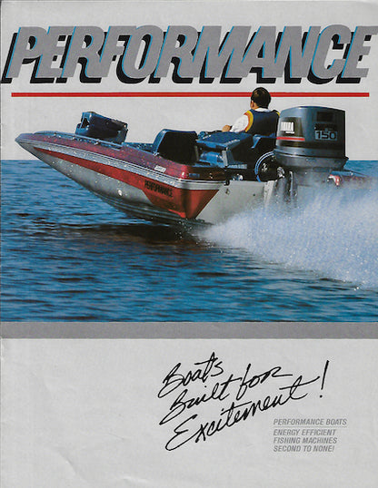 Performance Plus 1980s Bass Boat Brochure