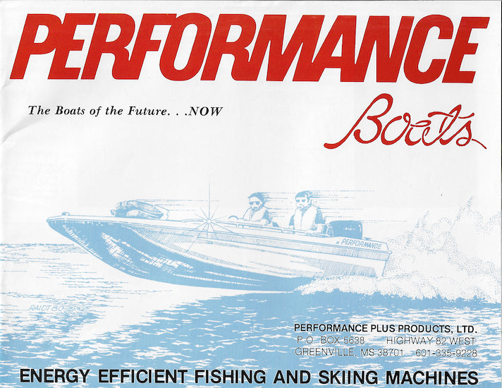 Performance Plus 1980s Bass Boat Brochure