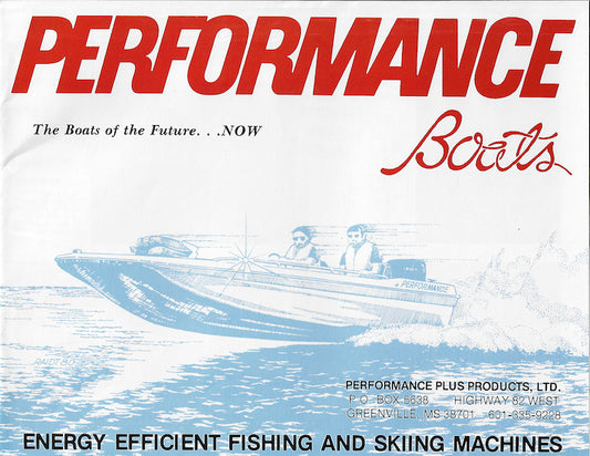 Performance Plus 1980s Bass Boat Brochure